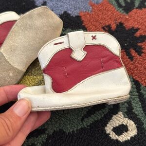 Vintage Gertrude’s infant girl or boy western booties size 2